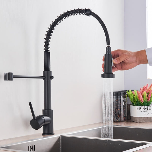 Upgrade your kitchen style with the 360 Kitchen Sink Faucet!  Transform your cooking space from drab to fab with this stylish faucet. This versatile mixer tap features a 360 degree rotating nozzle for easy stream and sprayer access. Enjoy hot & cold water for all your kitchen tasks, without compromising on style or convenience.