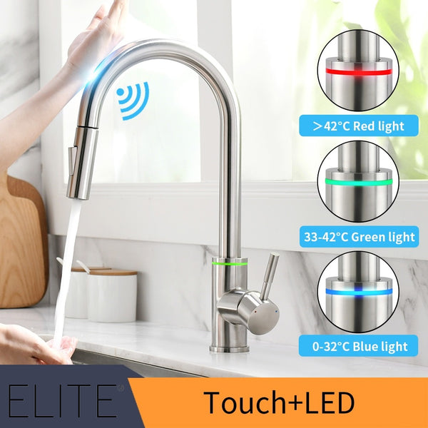 Elite Taps - Smart Touch Faucet Mixer - Premium  Kitchen mixer tap with touch sensor